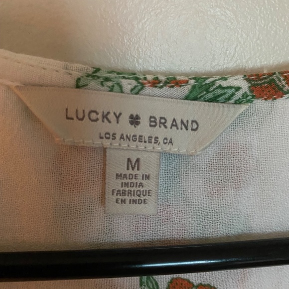 Lucky Brand White Linen Dress NWOT - Picture 8 of 8
